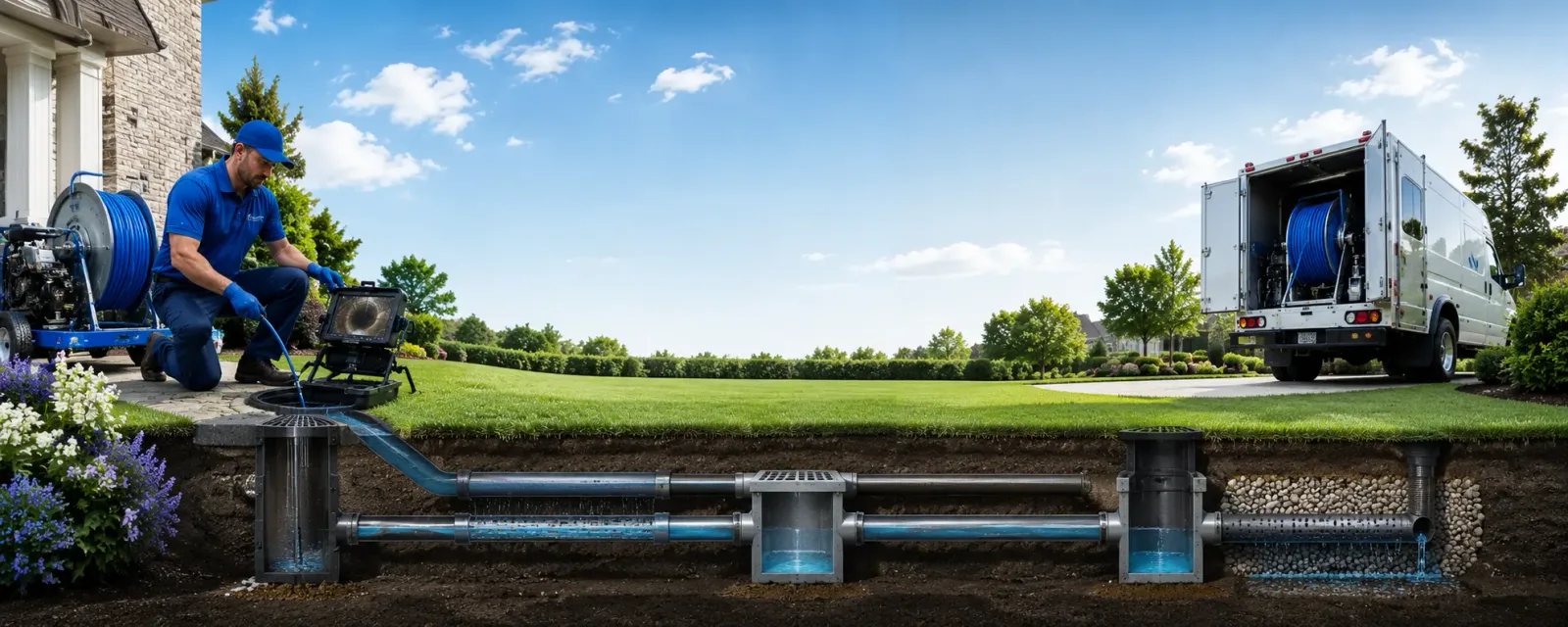 Outdoor drain cleaning information for David, KY
